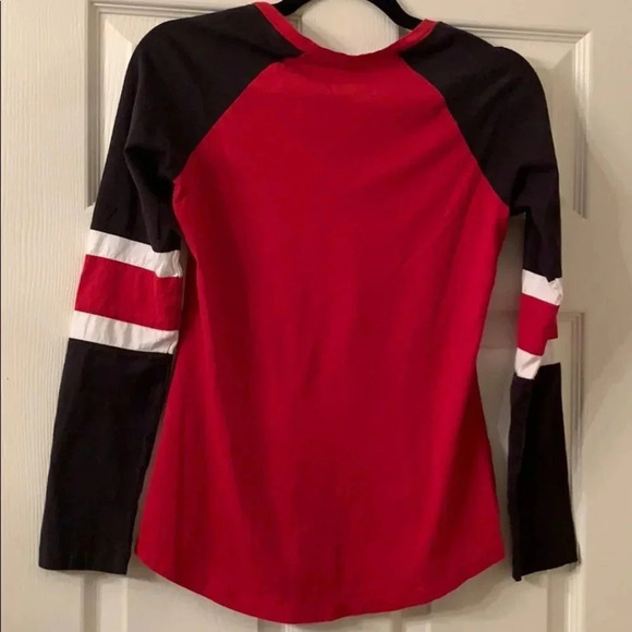 Majestic Fan Atlanta Falcons Football Fan Small Top Long Sleeve Lace Front - Picture 3 of 4
